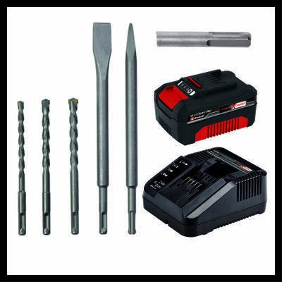 Einhell Taladro Percutor A Batería Herocco Kit +5, 18 Voltios 4513975