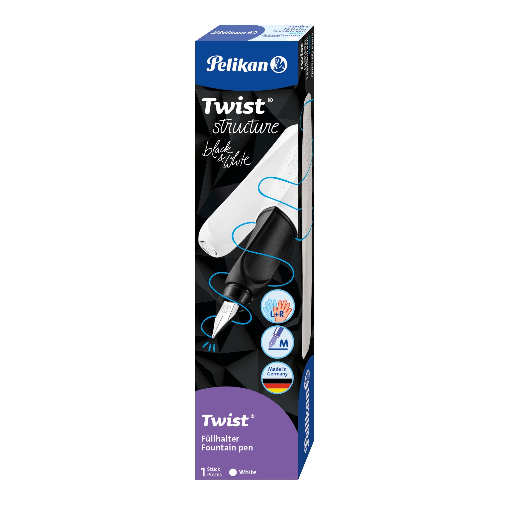 EAN 4012700824622 - Pelikan 824620 pluma estilográfica Sistema de carga por cartucho Blanco 1 pieza(s) imagen 1