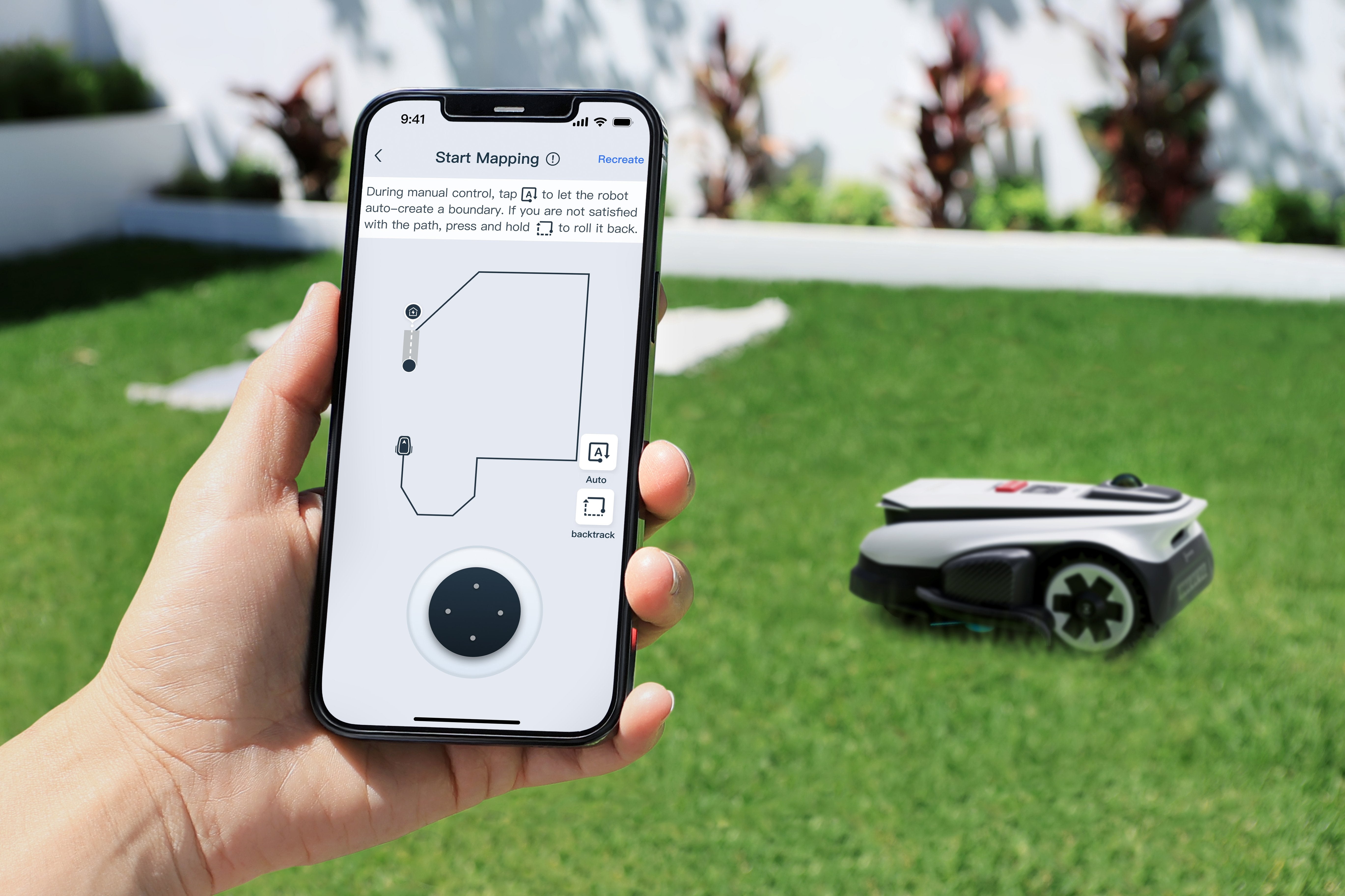 Ecovacs Robotic Lawn Mower Negro White Goat A1600 Lidar Pro Care Kit (Goat A1600)