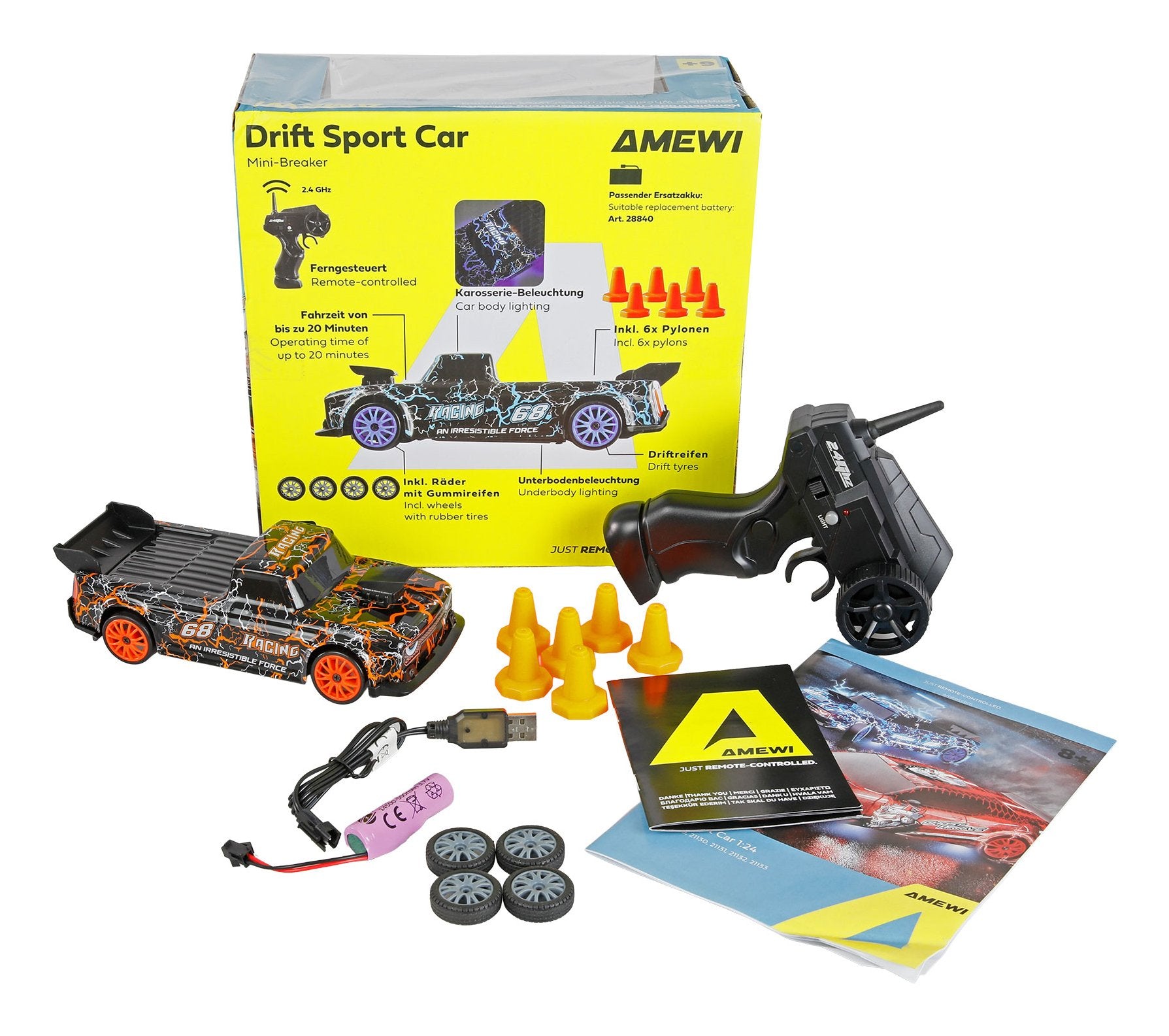 EAN 4262500346439 - Amewi 21128 modelo controlado por radio Coche de carreras Motor eléctrico 1:24 imagen 2
