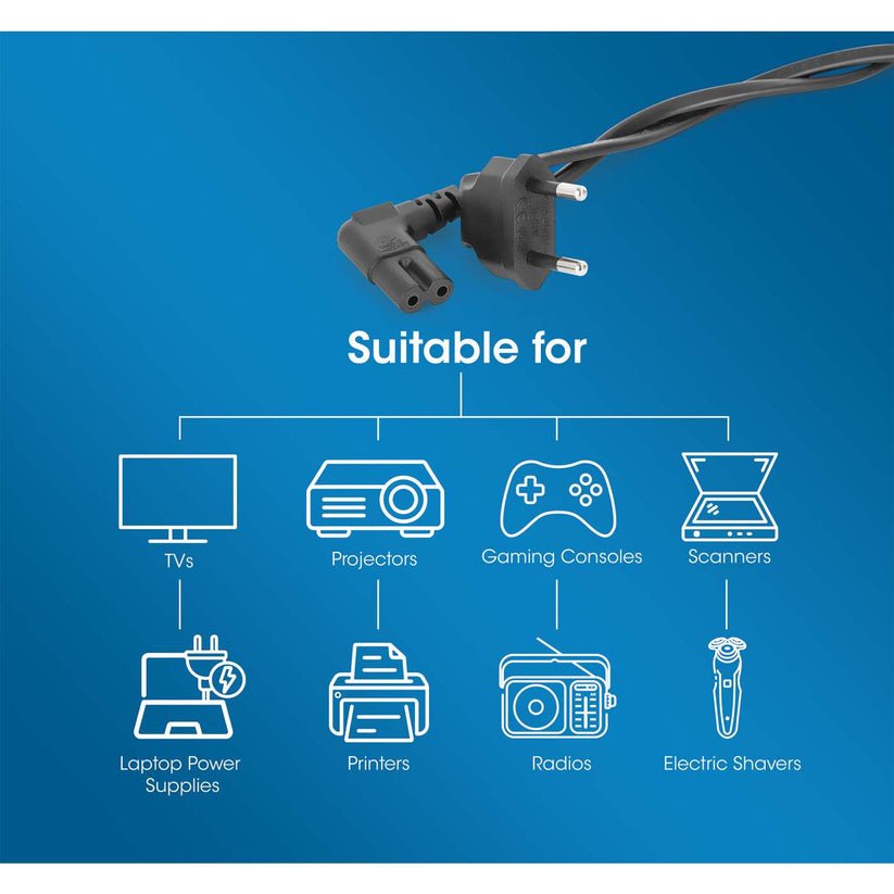 Manhattan Cable De Alimentacion C7 A Eu Cce7 16 90 Grad Gewinkelt 2m