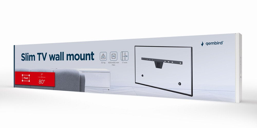 EAN 8716309126199 - Gembird WM-S80F-01 soporte para TV 2,03 m (80") Negro imagen 5