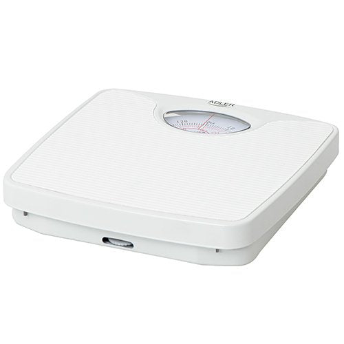 Adler Báscula De Baño Mecénica Ad 8151w Peso Máximo 130 Kg, Precisión 1000 G, Blanco
