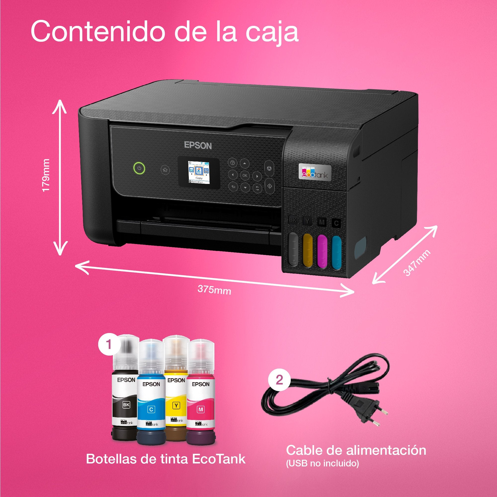 EAN 8715946720579 - Epson EcoTank ET-2870 Inyección de tinta A4 5760 x 1440 DPI 33 ppm Wifi imagen 13