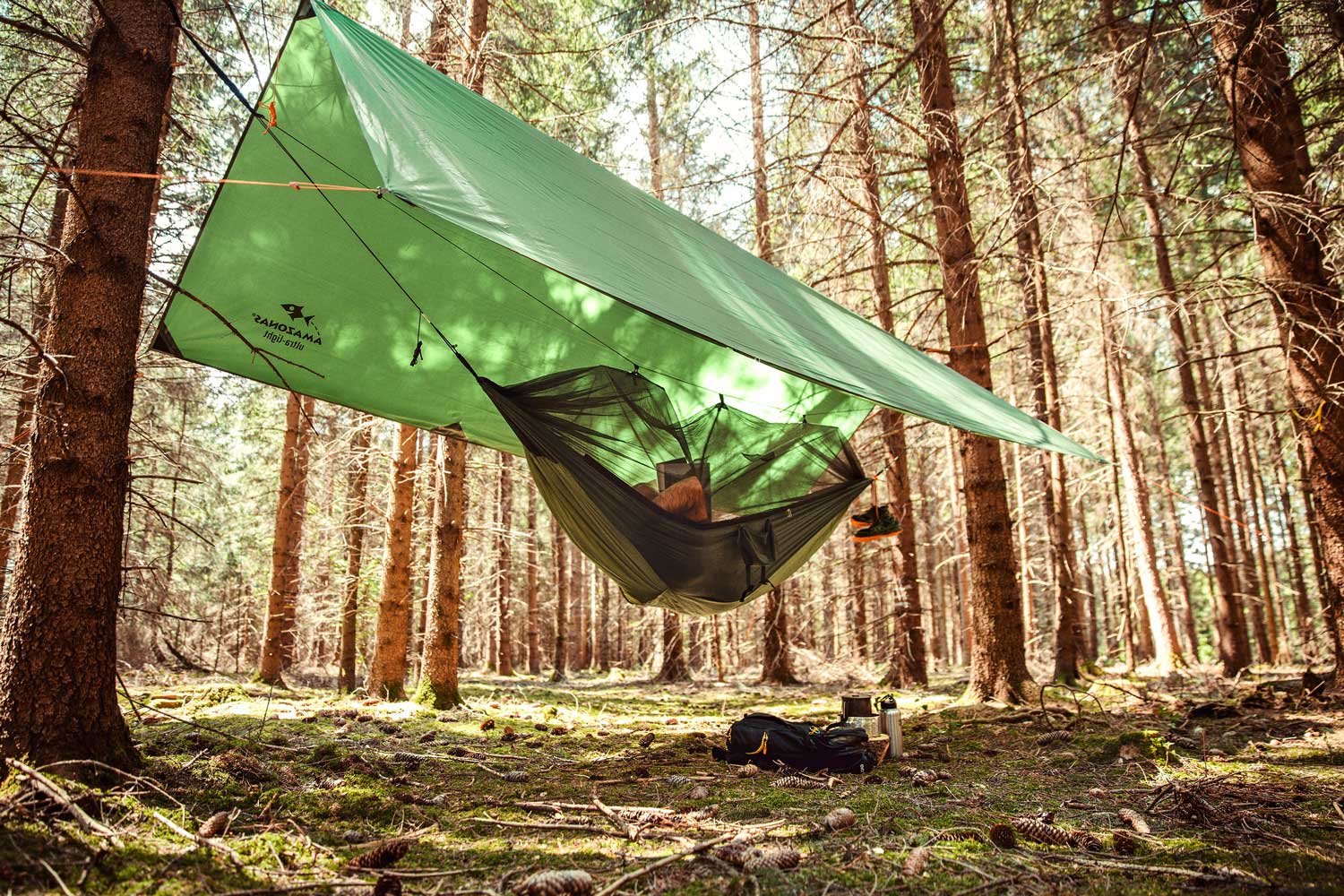 Toldo Verde Amazonas Traveller Tarp Xxl, Az-3080013