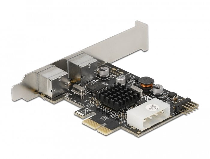 Delock Tarjeta Pci Express X1 A 2 X Ps/2 Y Cabezal De Pines Usb - Factor De Forma De Bajo Perfil