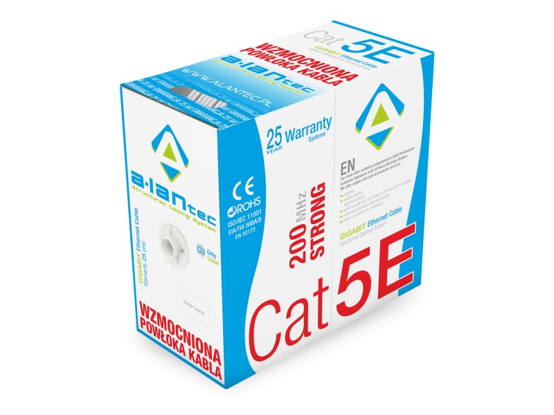EAN 5901738551343 - Alantec KIU5STR305 cable de red Gris 305 m Cat5e U/UTP (UTP) imagen 1