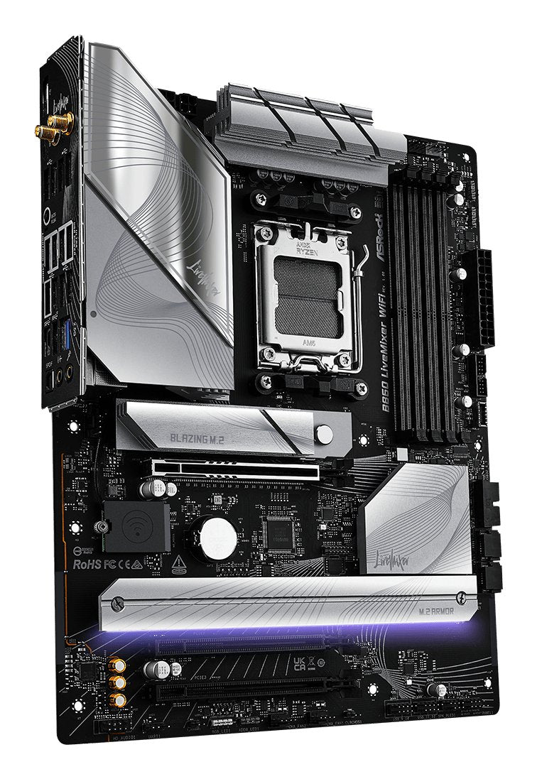 EAN 4711581490154 - Asrock B850 LiveMixer WiFi AMD B850 Zócalo AM5 ATX imagen 4