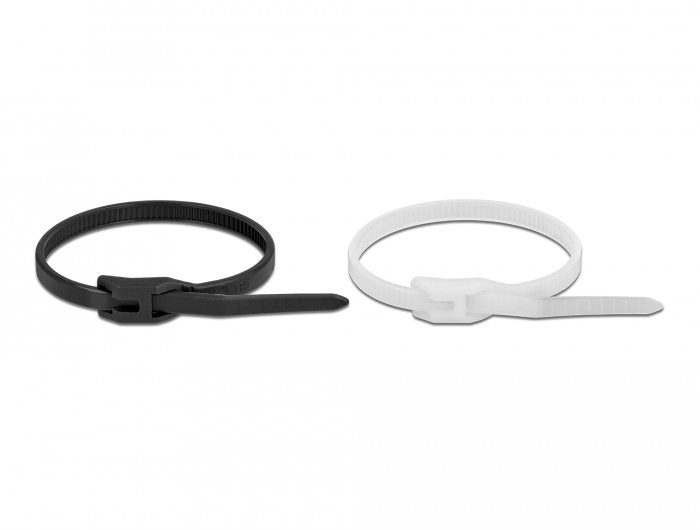 Delock Cablebinder Mit Flachem Kopf L 205 X B 2,5 Mm 100 Stück