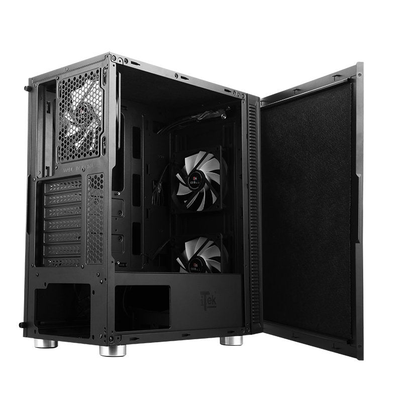 Caja Pc Itek Case Sylent 05 Middle Tower Usb3 3*12cm Fan