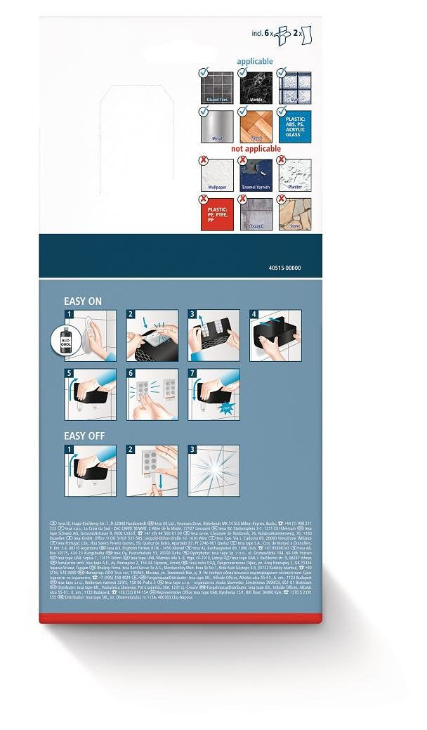 EAN 4063565154164 - TESA LAVAA Plástico Montado en pared Cesta de ducha imagen 4