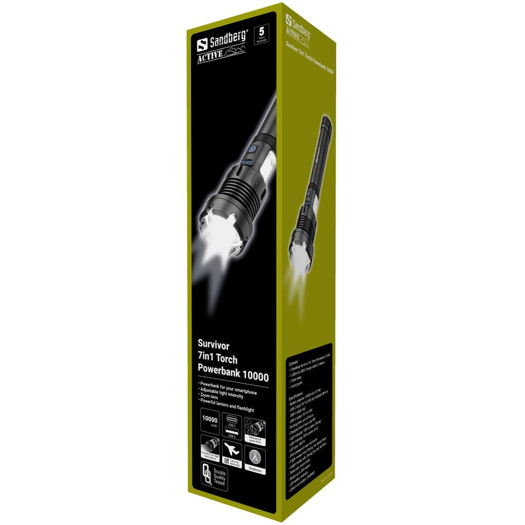 Survivor 7in1 Torch Pb 10000 Flashlight