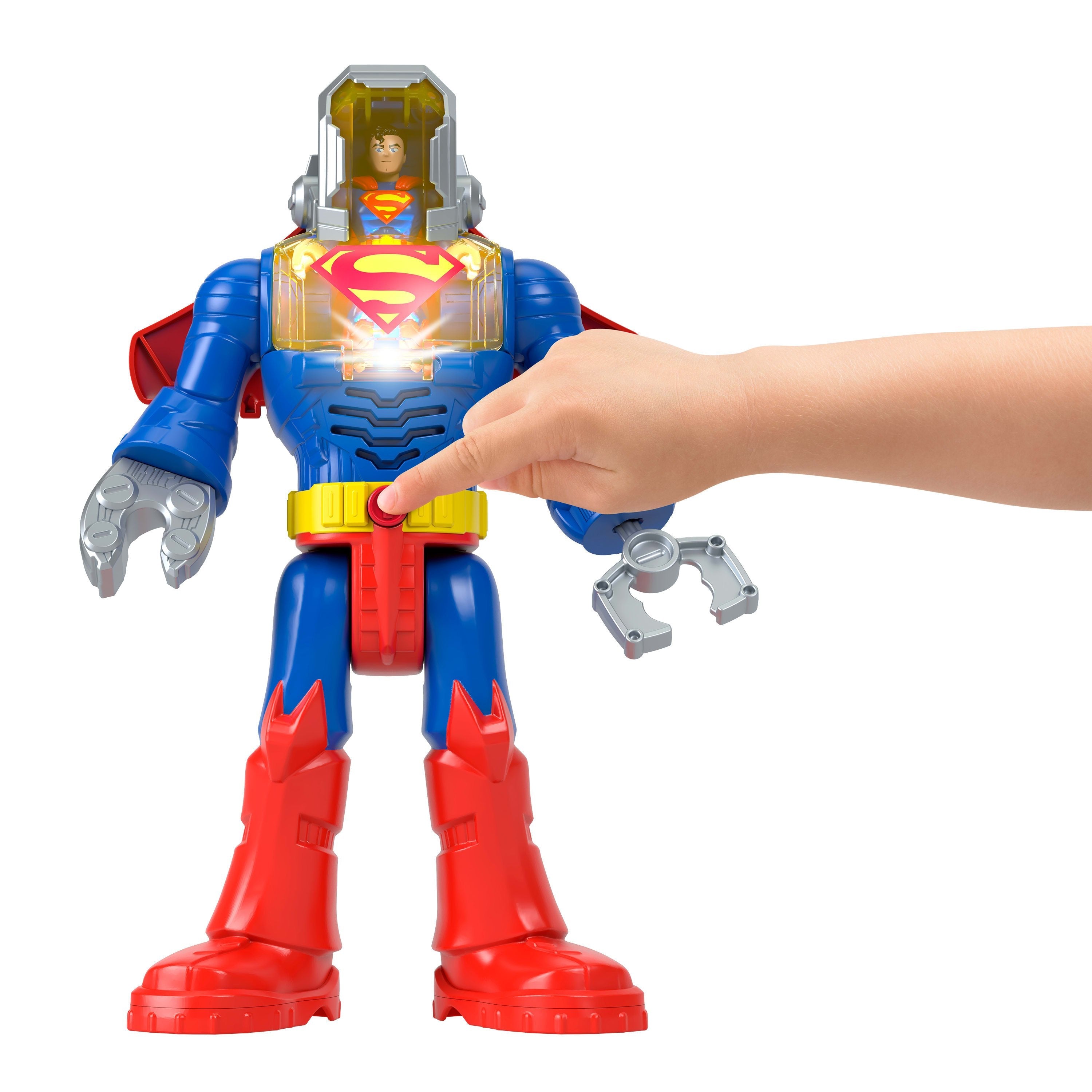 Figura De Juguete Fisher-Price Imaginext Dc Super Friends Superman Insider En Traje Exo Jct47