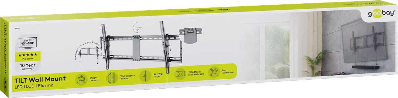 EAN 4040849499302 - Wentronic Pro TILT (XL) 2,54 m (100") Negro imagen 14