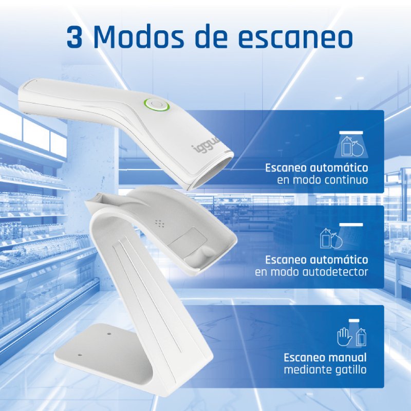 EAN 8435364320518 - iggual L2DUSB-B-AW Lector de códigos de barras portátil CMOS imagen 7