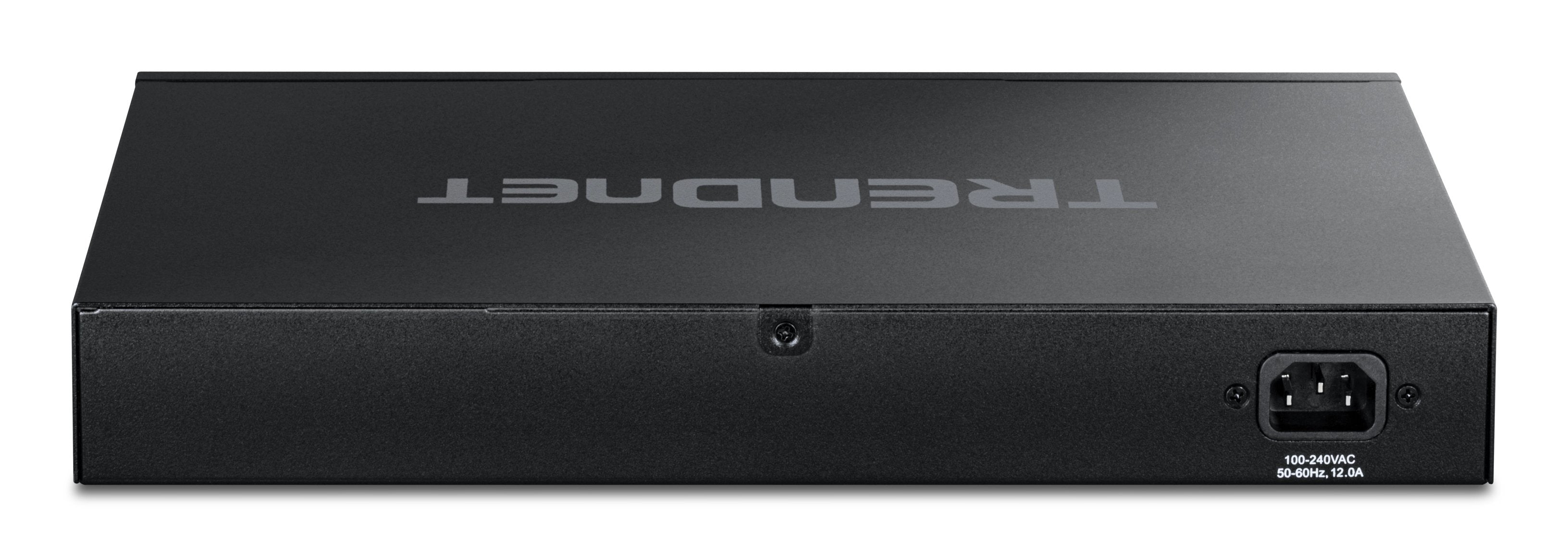 EAN 0710931162929 - Trendnet TPE-7124SBF switch Gestionado 10G Ethernet (100/1000/10000) Energía sobre Ethernet (PoE) Negro imagen 3