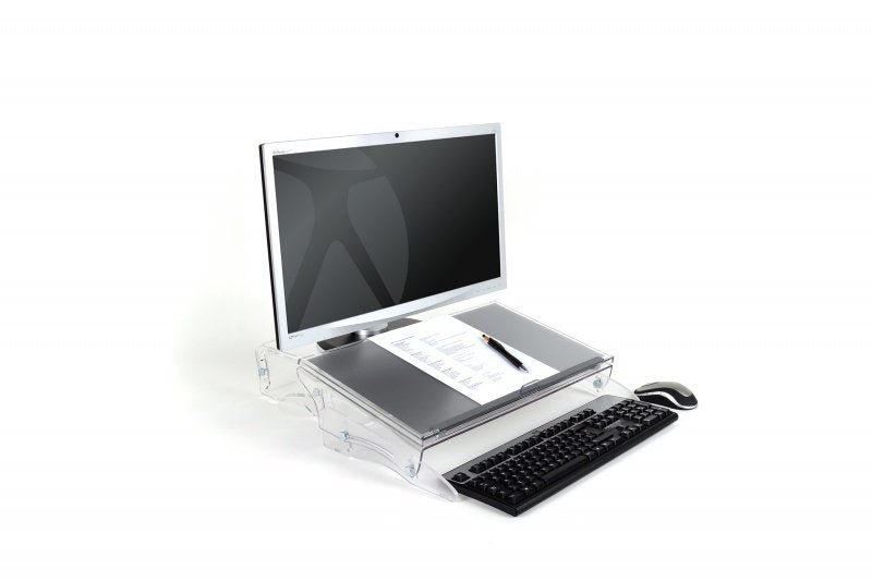 EAN 8717399992060 - BakkerElkhuizen FlexDesk 640 archivador Plástico, Caucho, Acero Gris claro, Transparente imagen 4