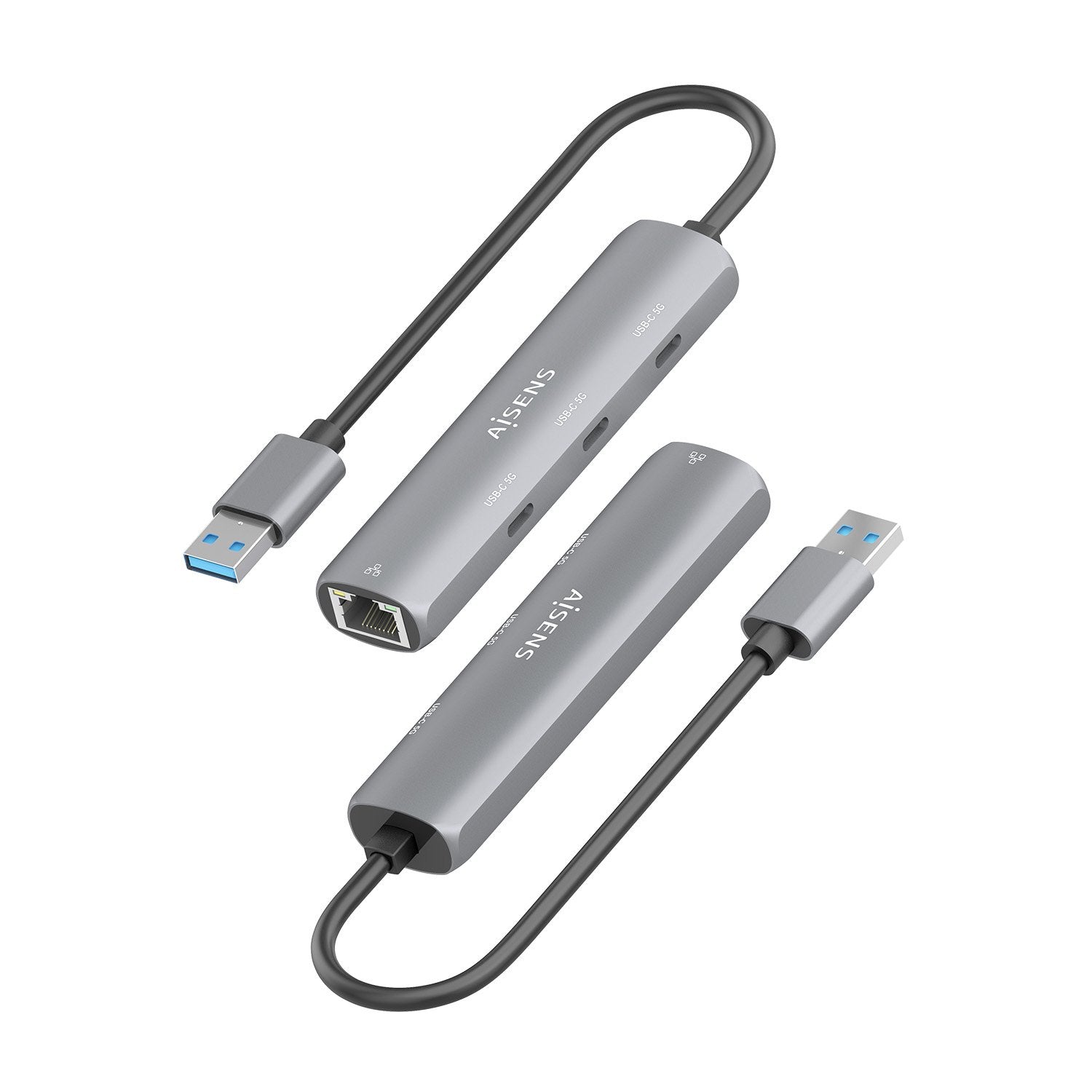 EAN 8435739903995 - AISENS ASUC-4P037-GR base para portátil y replicador de puertos Alámbrico USB 3.2 Gen 1 (3.1 Gen 1) Type- imagen 3