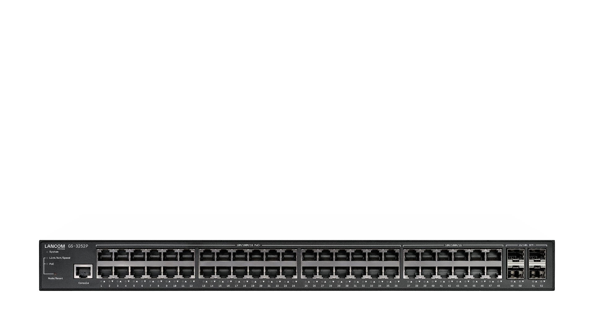 EAN 4044144618765 - LANCOM GS-3252P Gestionado L3 Gigabit Ethernet (10/100/1000) Energía sobre Ethernet (PoE) 1U Negro imagen 1