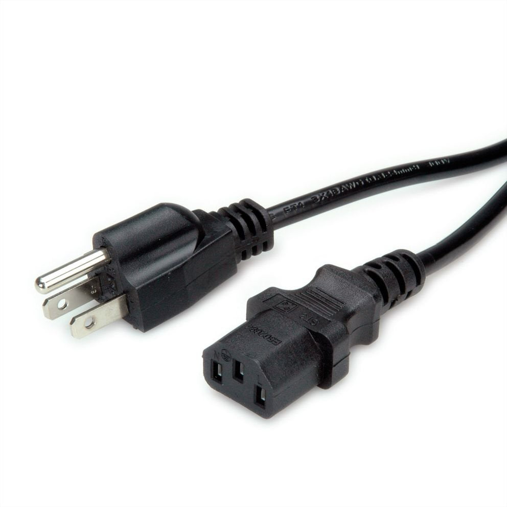 Value Netzcable Nema-5 Auf C13 Fr Usa, Schwarz, 1,8 M