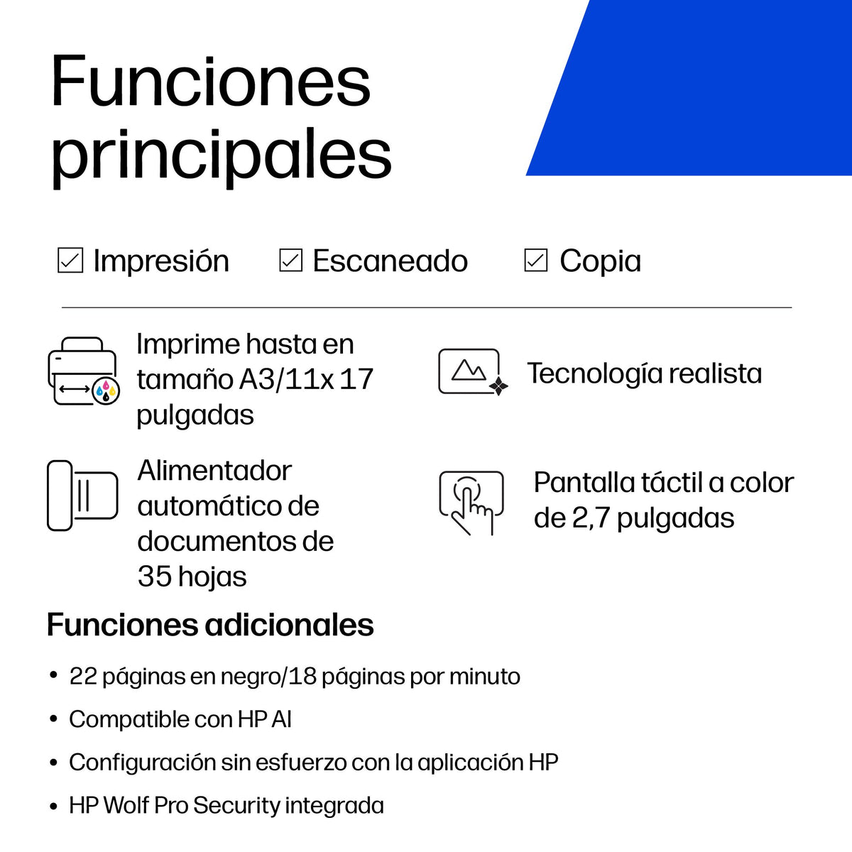 EAN 0196337488021 - HP OfficeJet Pro 9720e WF AiO Printer Inyección de tinta térmica A3 4800 x 1200 DPI 22 ppm Wifi imagen 16