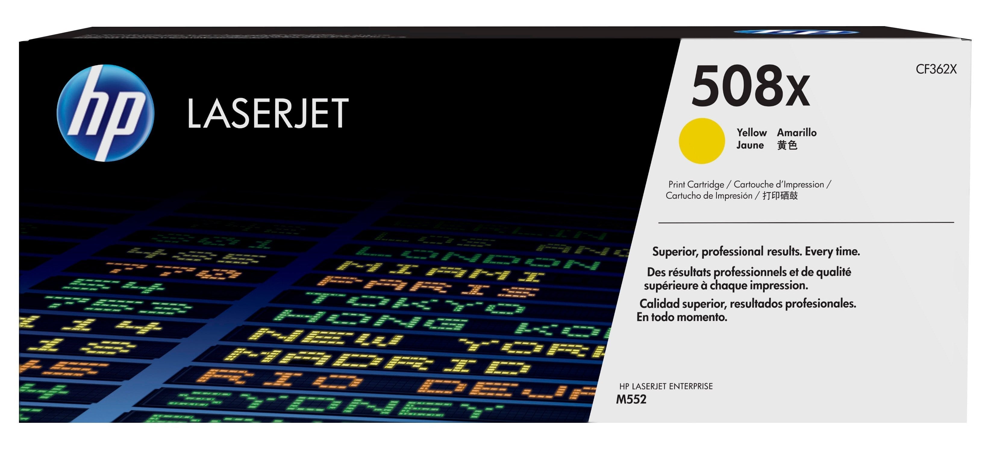 EAN 0888793237625 - HP 508X High Yield Yellow Original LaserJet Toner Cartridge cartucho de tóner 1 pieza(s) imagen 1