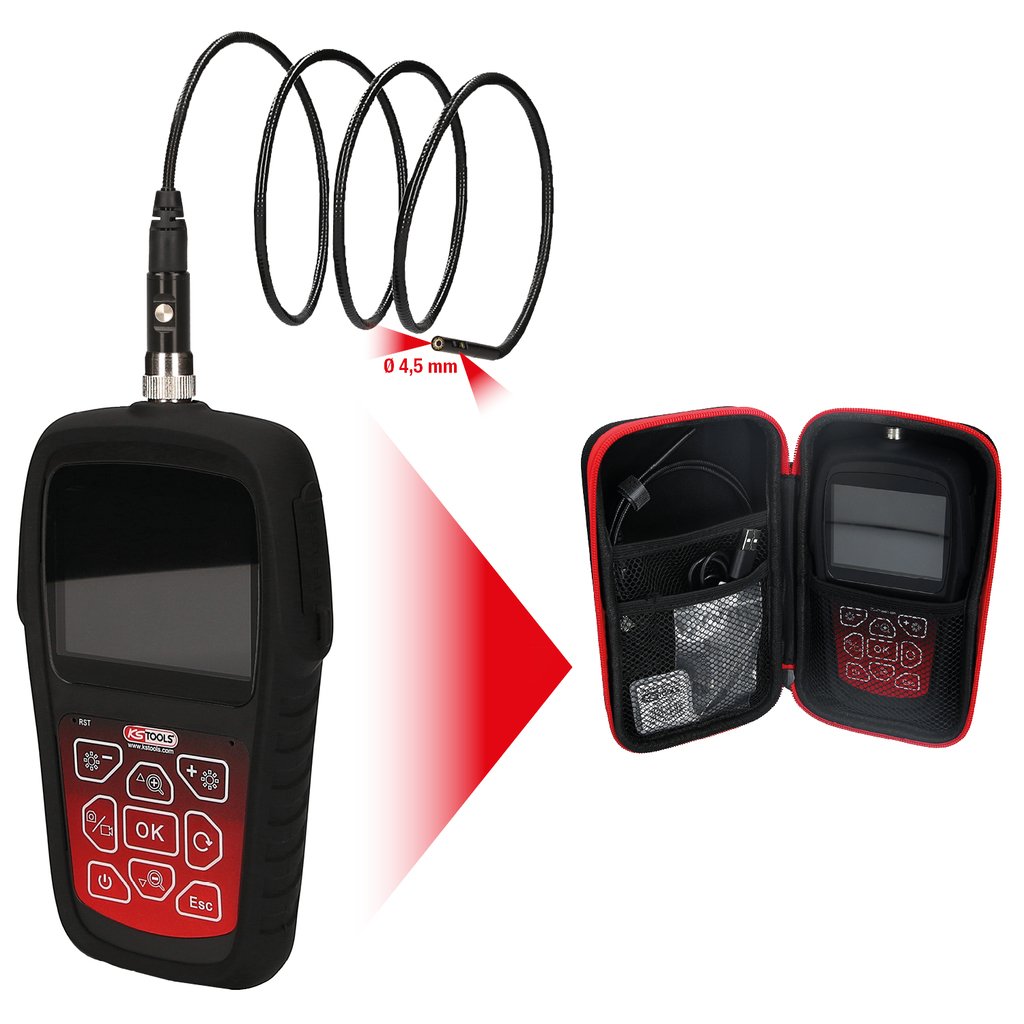 Ks Tools Herramientas-Maschinen Gmbh Hd-Videoskop-Juego Con O 4.5 Mm 0° Y 90° Hd