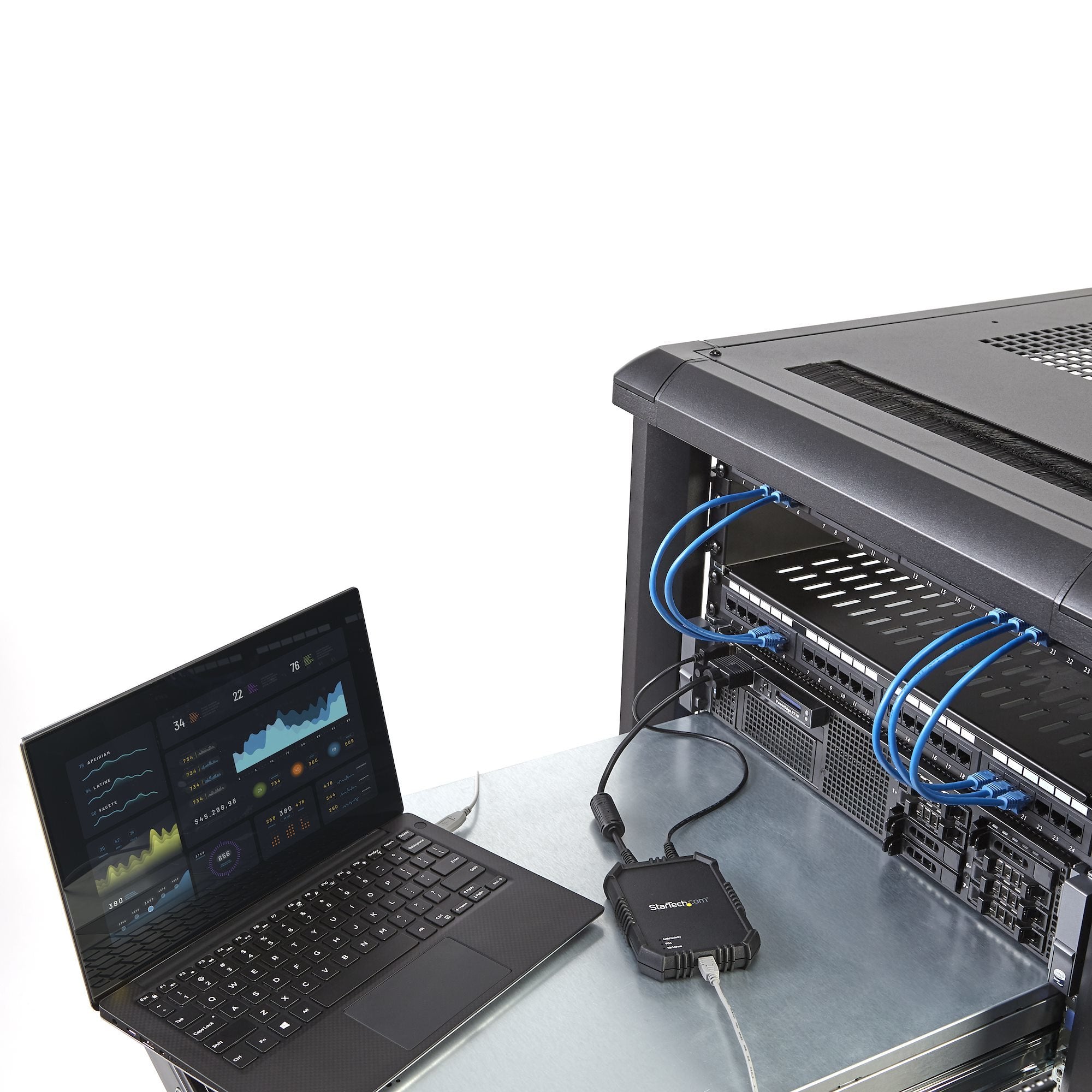 EAN 0065030862240 - StarTech.com NOTECONS02X interruptor KVM Negro imagen 5