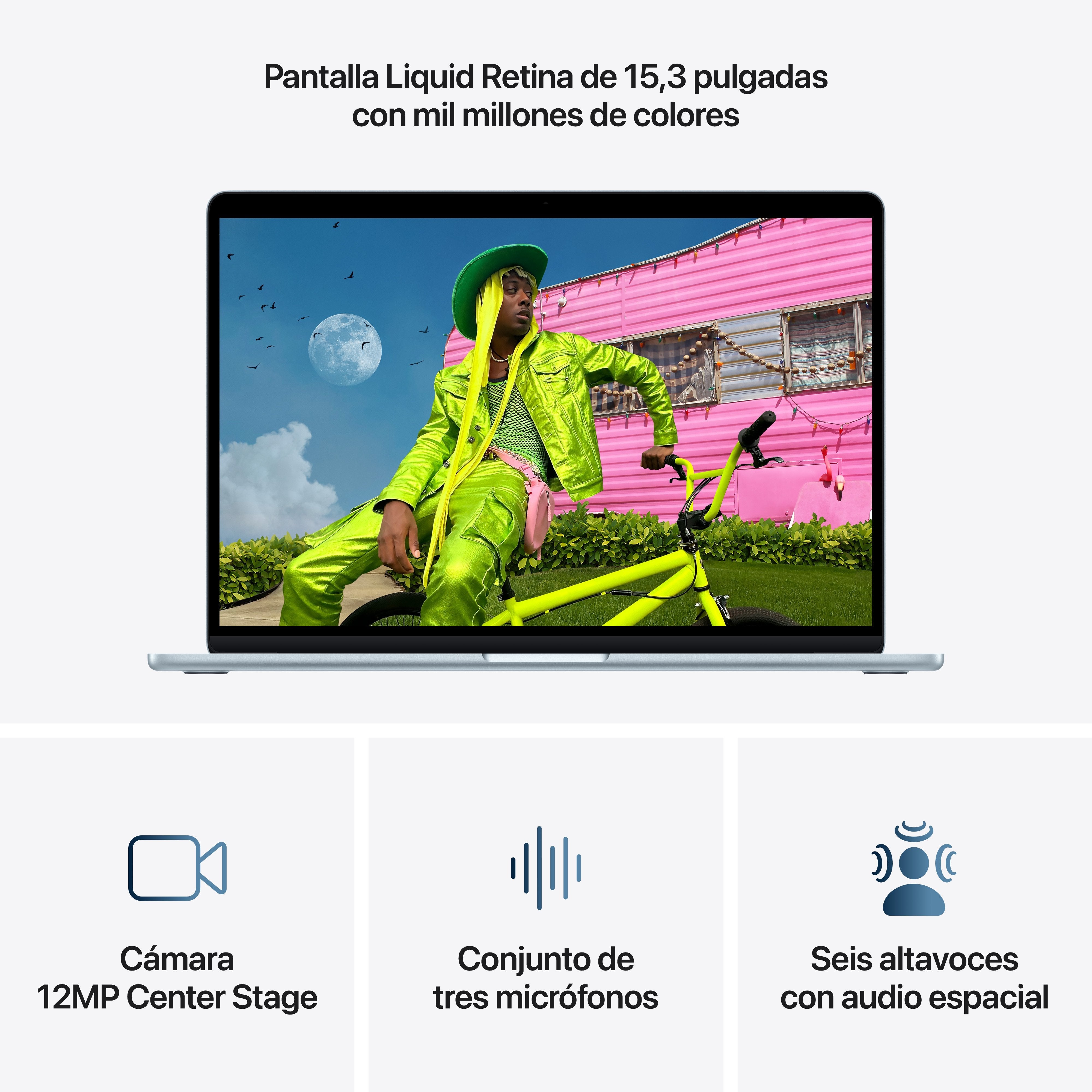 Apple Macbook Air 15,3' M5 10-Core Cpu 16gb 1tb Ssd 10-Core Gpu Azul