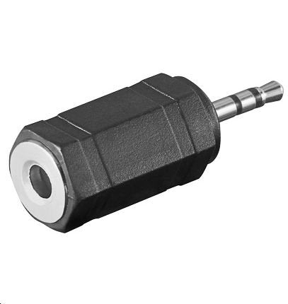 Microconnect 2.5mm - 3.5mm, M-F 3,5mm Negro