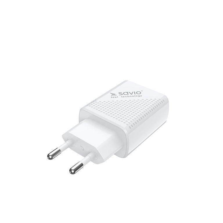 EAN 5901986046806 - Savio LA-05 cargador de dispositivo móvil Smartphone Blanco Corriente alterna Carga rápida Interior imagen 8