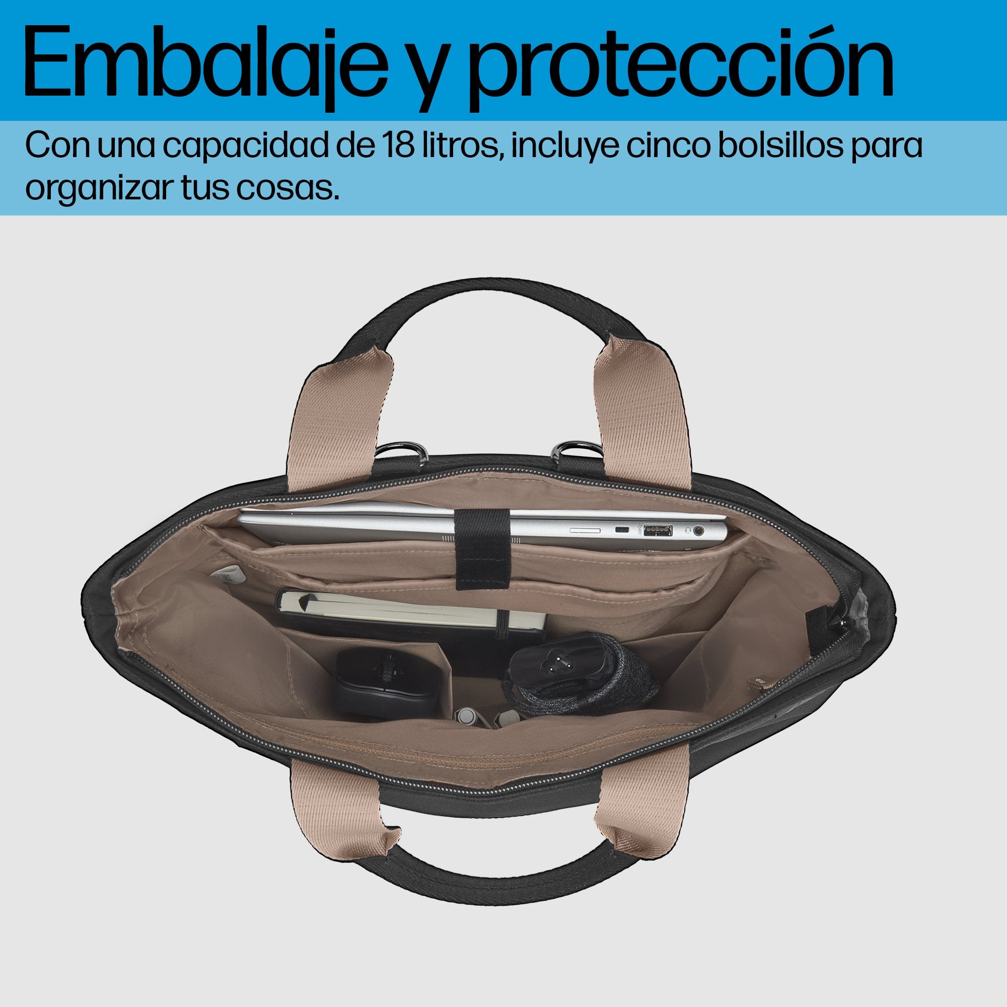 EAN 0197961280531 - HP 14 Convertible Laptop Backpack Tote 35,8 cm (14.1") Negro imagen 4