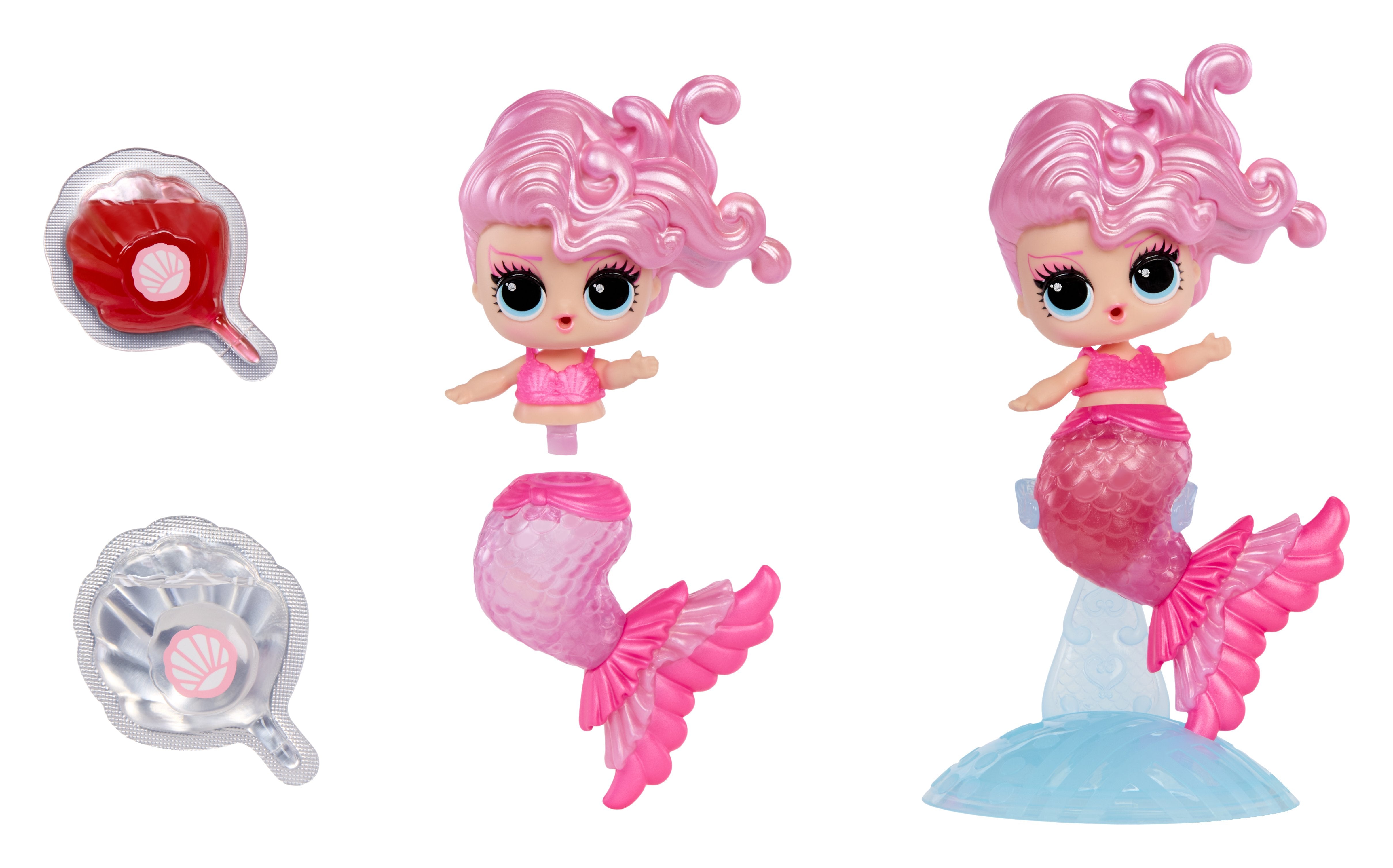 Mga Entretenimiento L.O.L. ¡Sirenas Sorpresa! Makeover Magic Tots, Figura De Juguete Artículos Surtidos, Una Figura 596301-Euc