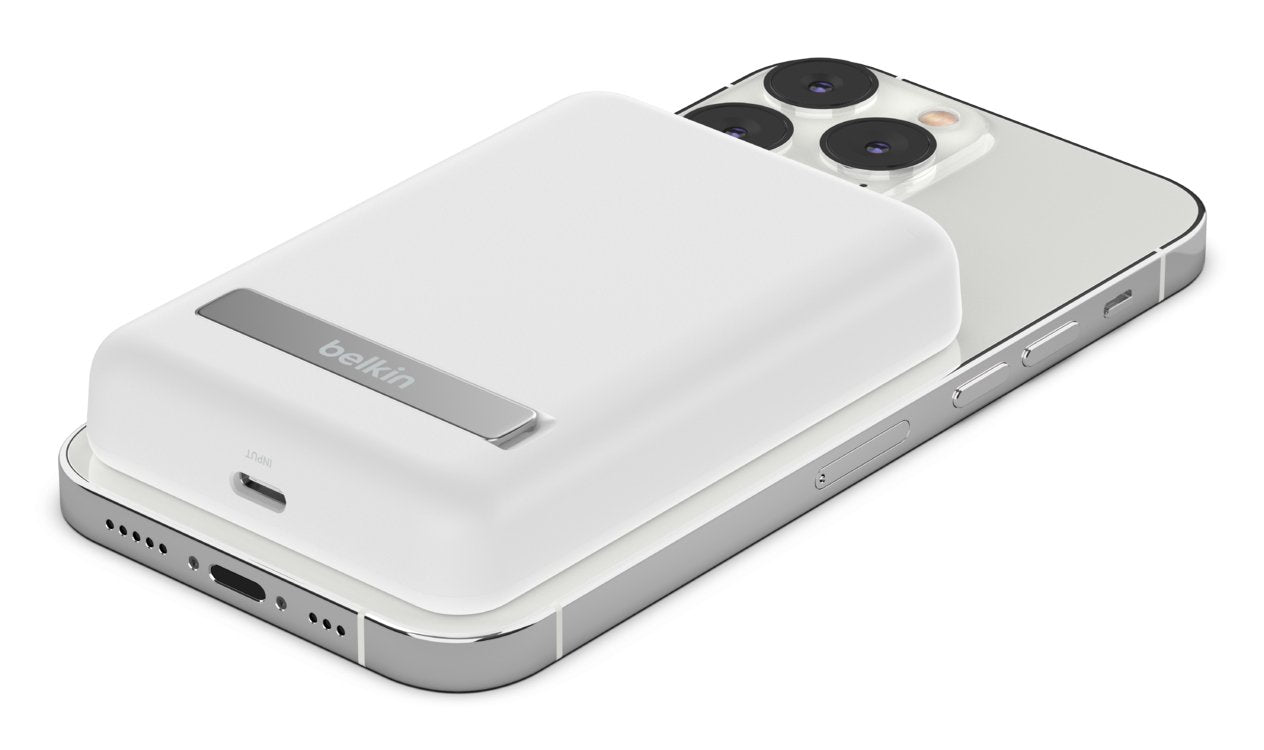 Cargador Inalámbrico Belkin Boostcharge 5000 Mah Blanco