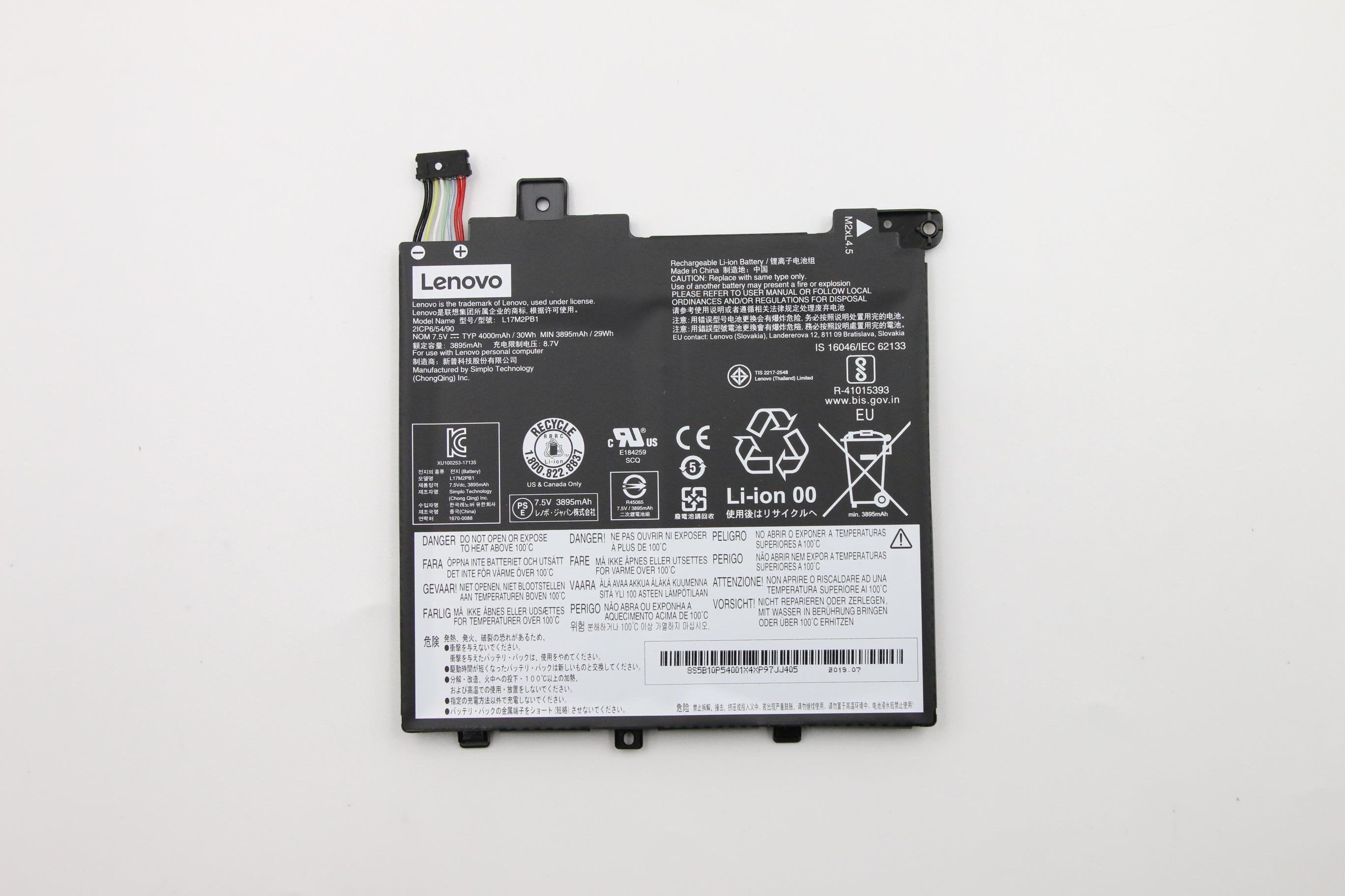 30wh 2-Cell Lithium-Ion Battery For Lenovo Laptops