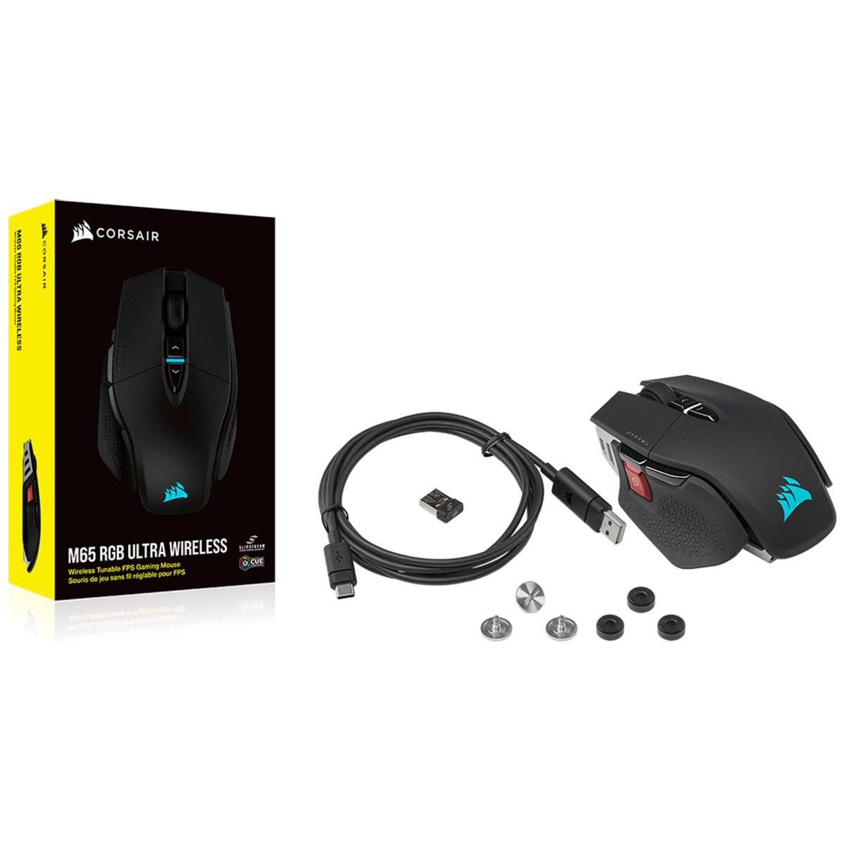 Raton Corsair Inalambrico Gaming M65 Ultra Rgb Negro Ch-9319411-Eu2