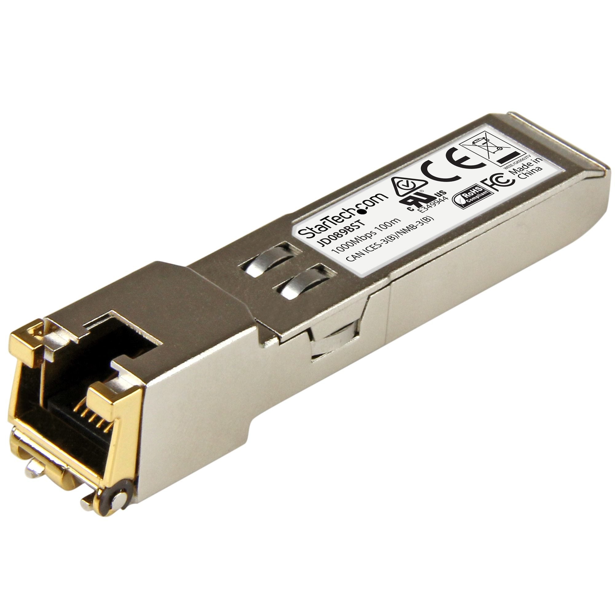 EAN 0065030868556 - StarTech.com JD089BST red modulo transceptor Cobre 1000 Mbit/s imagen 1