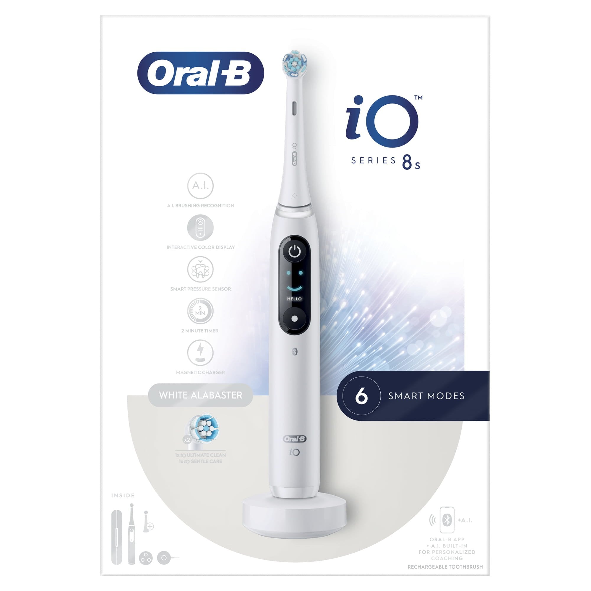 EAN 4210201408918 - Oral-B iO 8S Adulto Cepillo dental vibratorio Blanco imagen 4