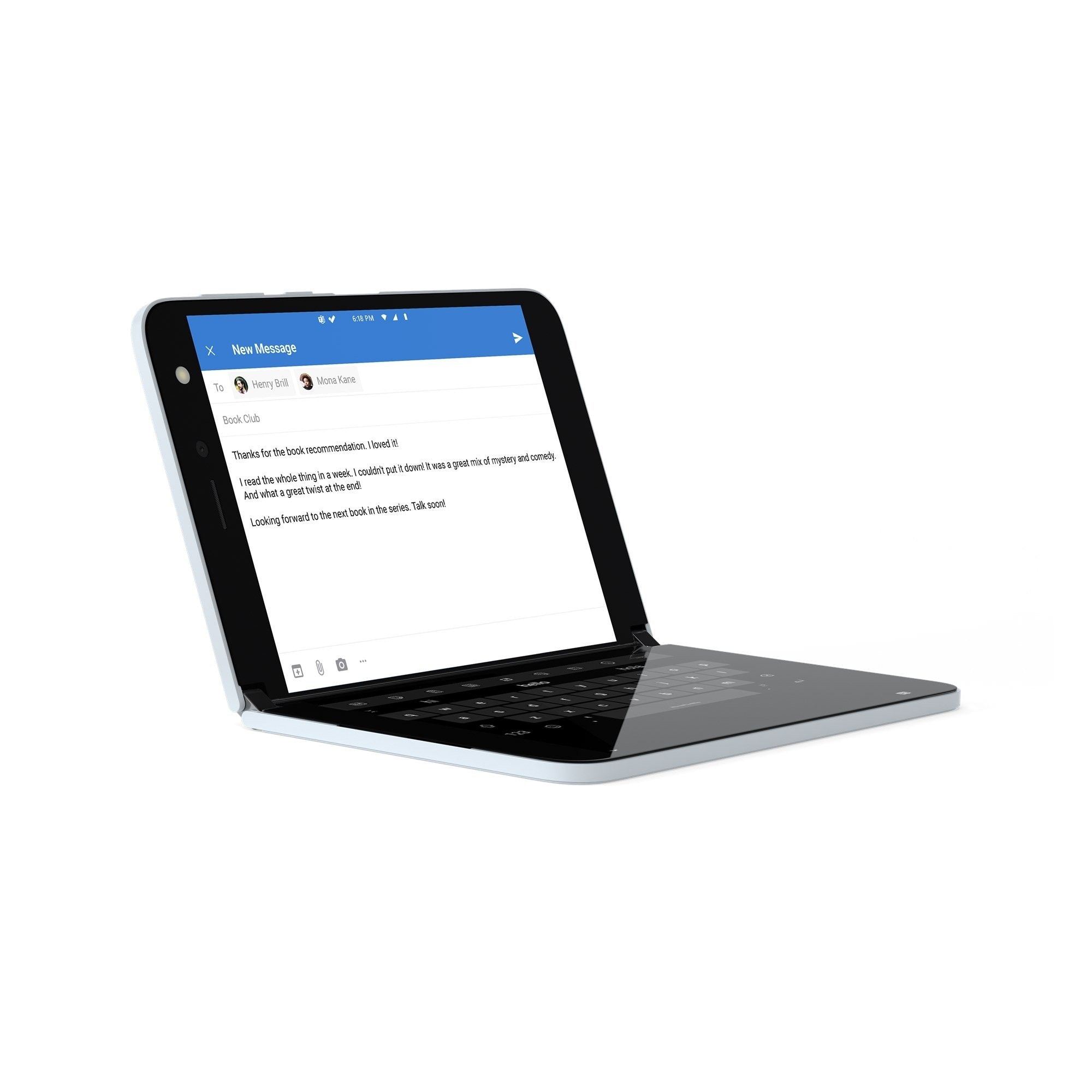EAN 889842625332 - Microsoft Surface Duo 14,2 cm (5.6") SIM doble Android 10 4G USB Tipo C 6 GB 256 GB 3577 mAh Blanco imagen 3