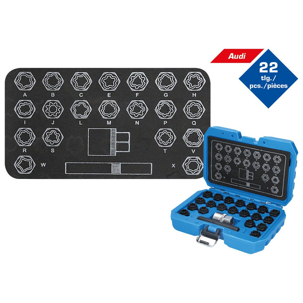 Brilliant Tools Felgenschloss-Sortiment Para Audi