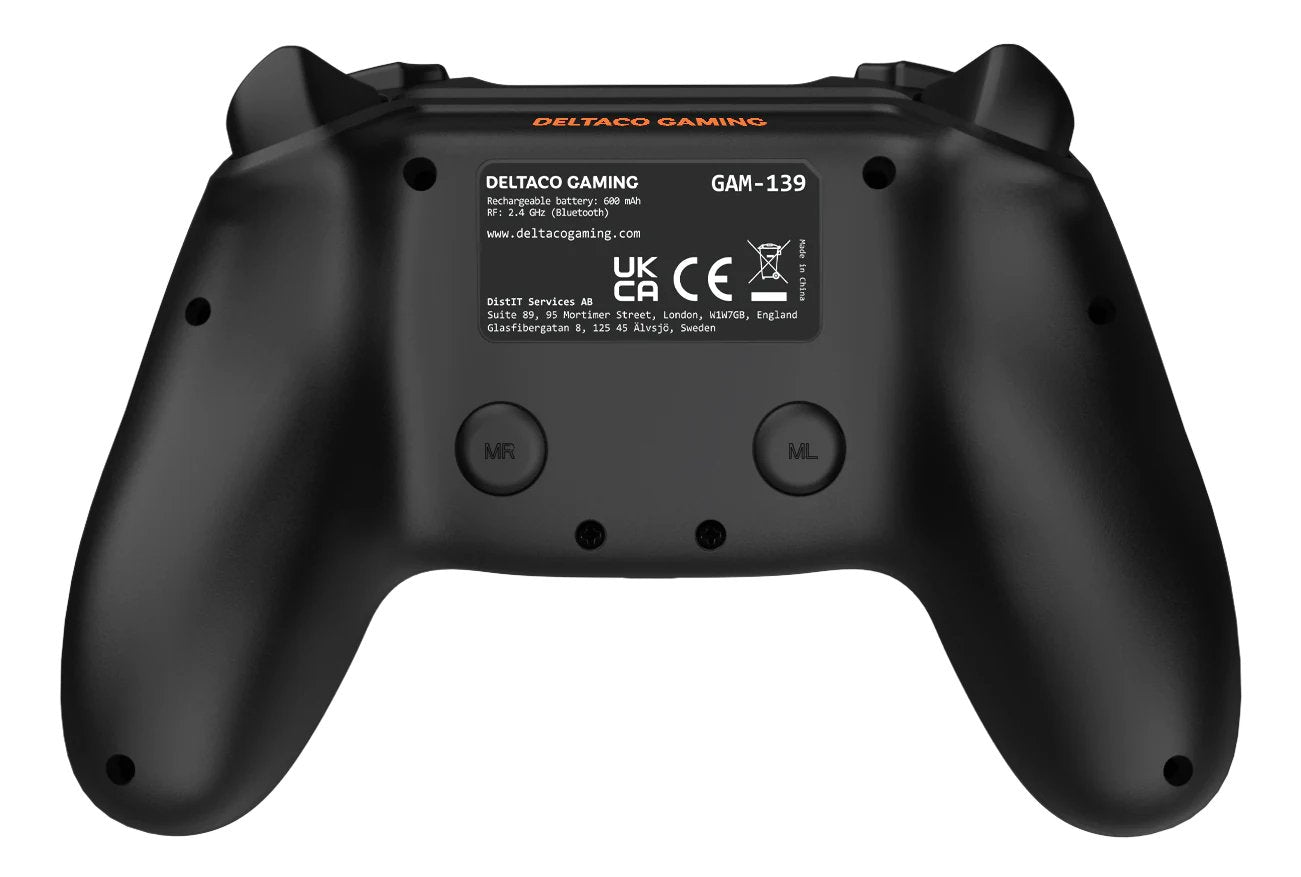 Mando Inalámbrico Deltaco Para Ps4, Negro