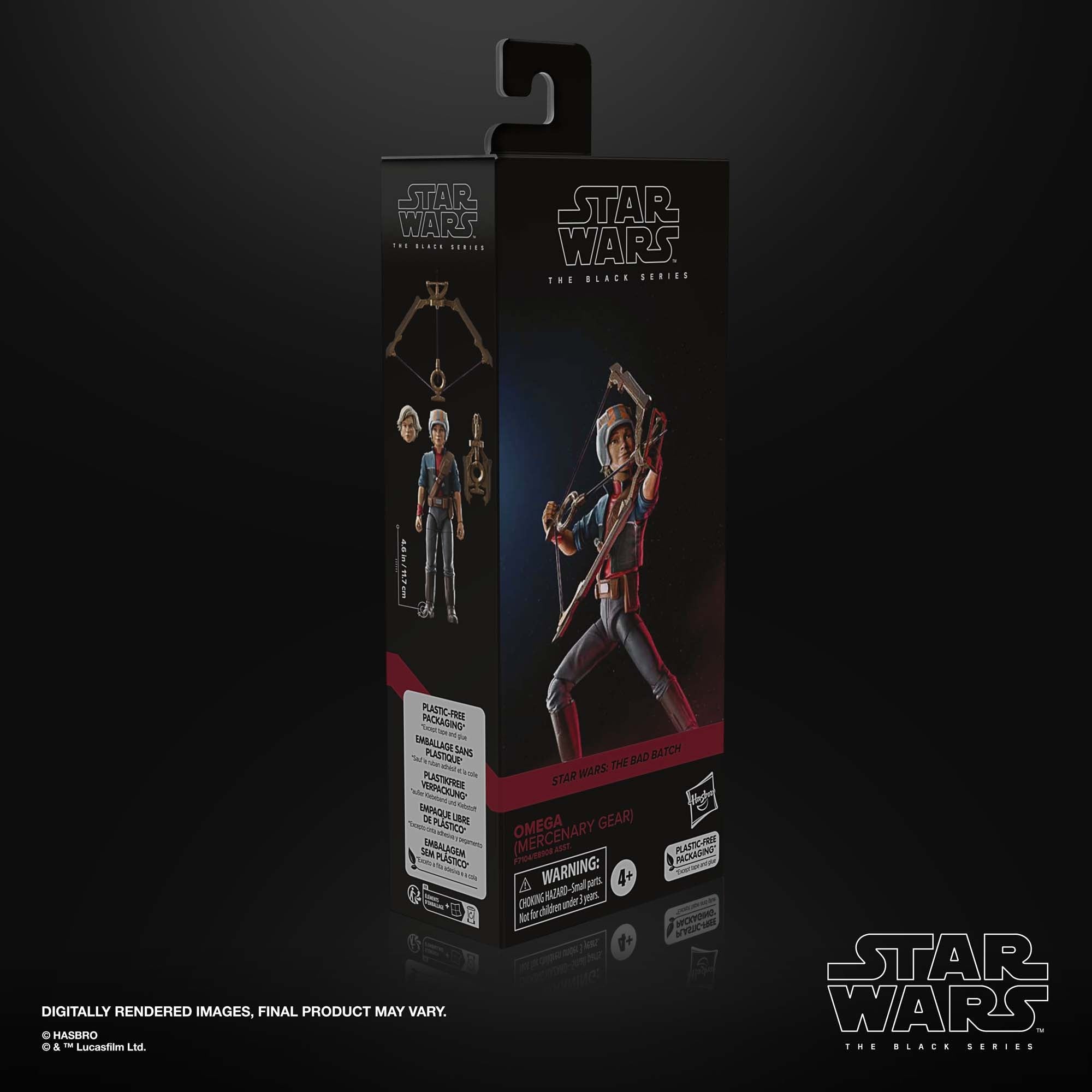 Figura Hasbro Star Wars The Black Series Omega (Equipo Mercenario)