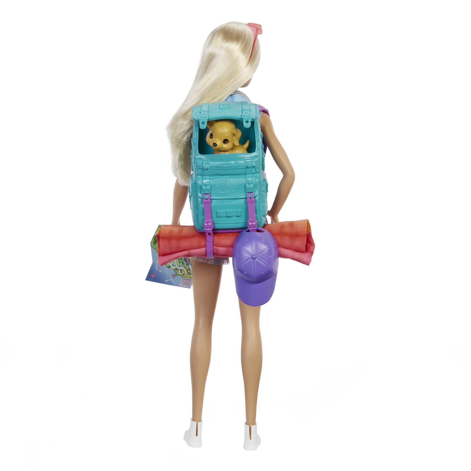 Mattel Barbie ¡Se Necesitan Dos! Juego Camping Con Muñeca Malibu, Cachorro Y Accesorios Hdf73