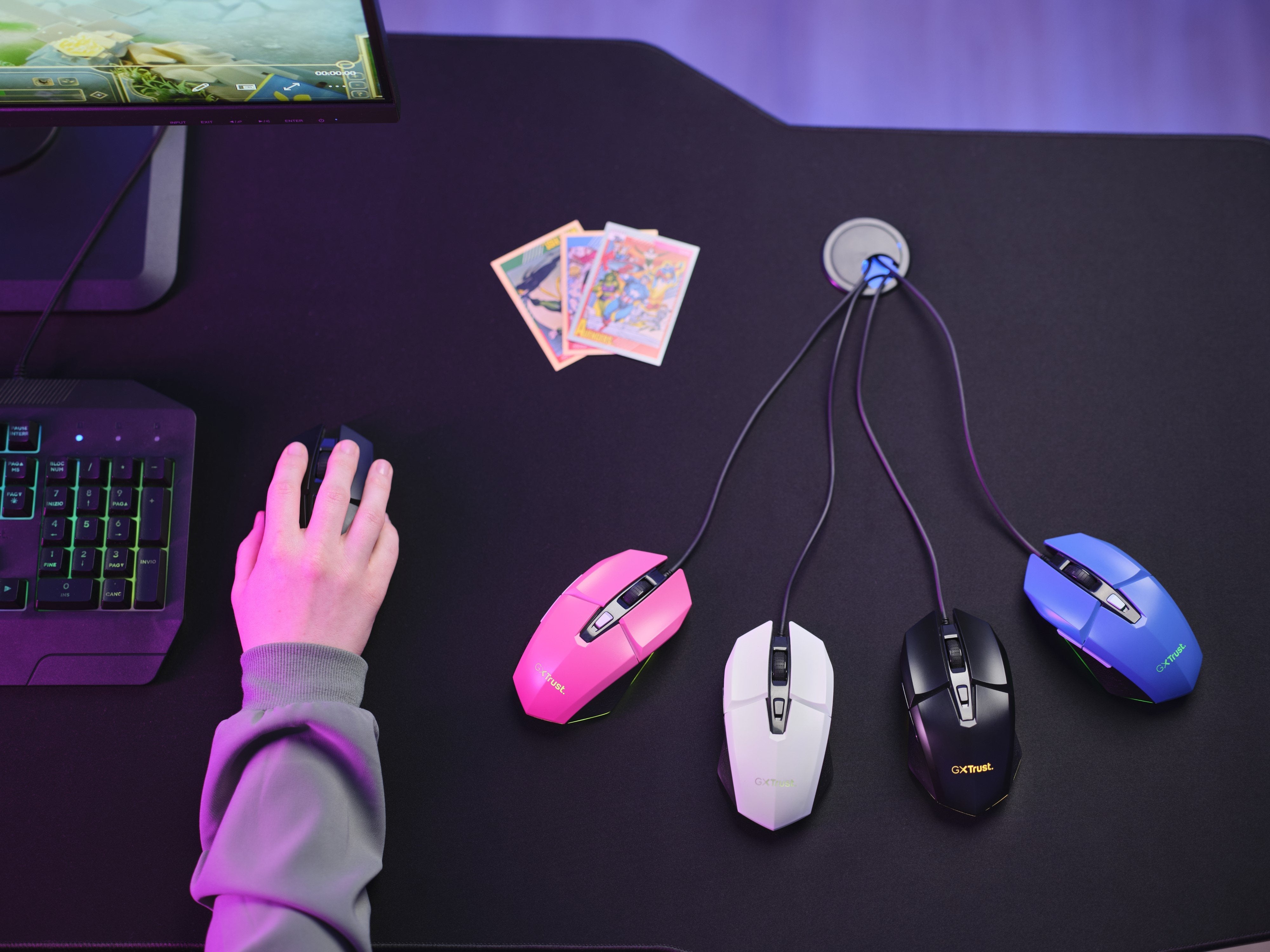 Ratón Gaming Trust Gaming Gxt 109 Felox Hasta 6400 Dpi Blanco