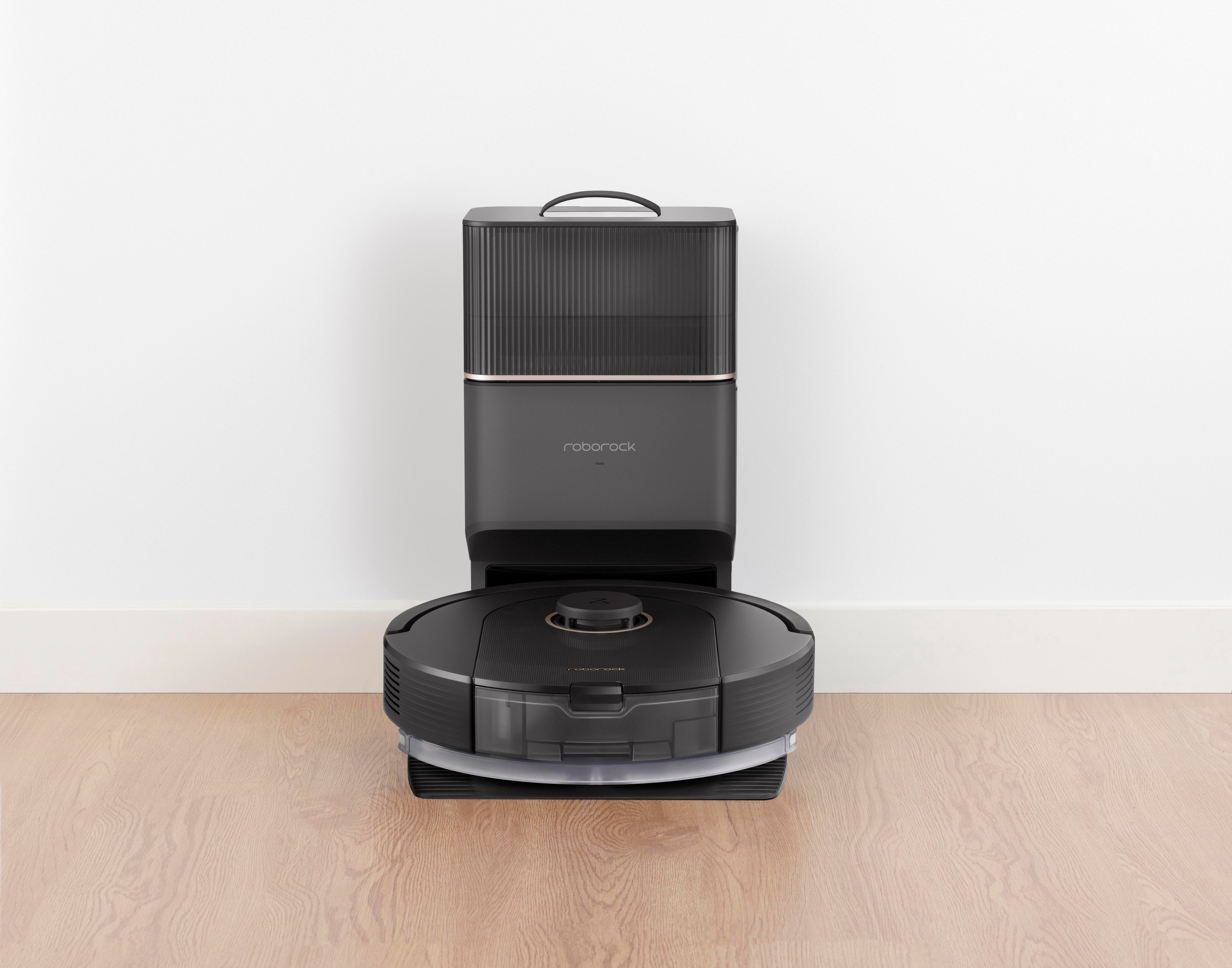 Aspirador Robot Roborock Q5 Pro Plus Negro + Base De Autovaciado