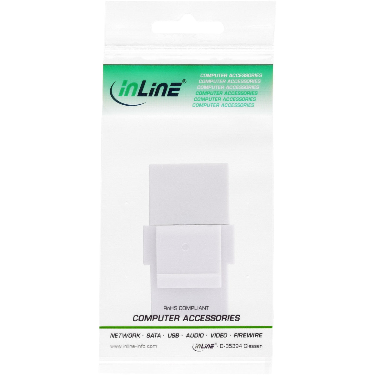 Módulo Snap-In Inline Usb 3.1, Usb-C F/F, Carcasa Blanca