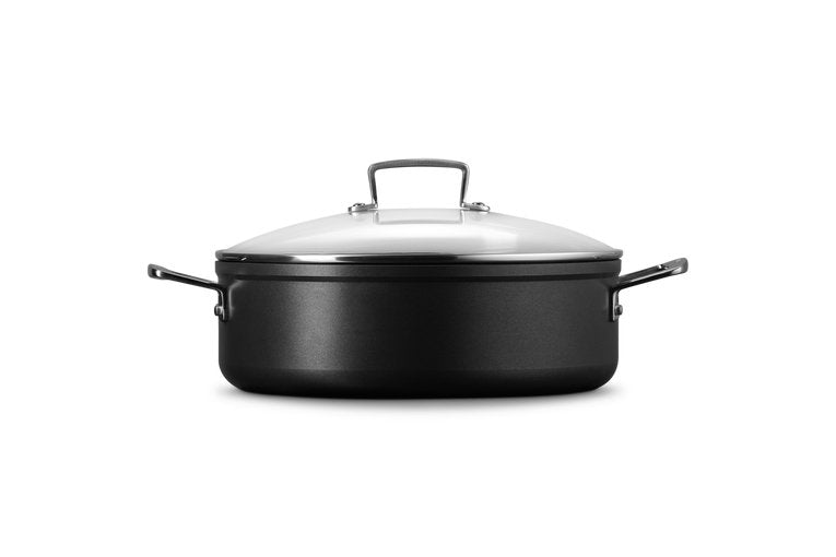 Le Creuset Toughened Non-Stick Nonstick Sauteuse Con Glass Lid 28cm (51113280010500)