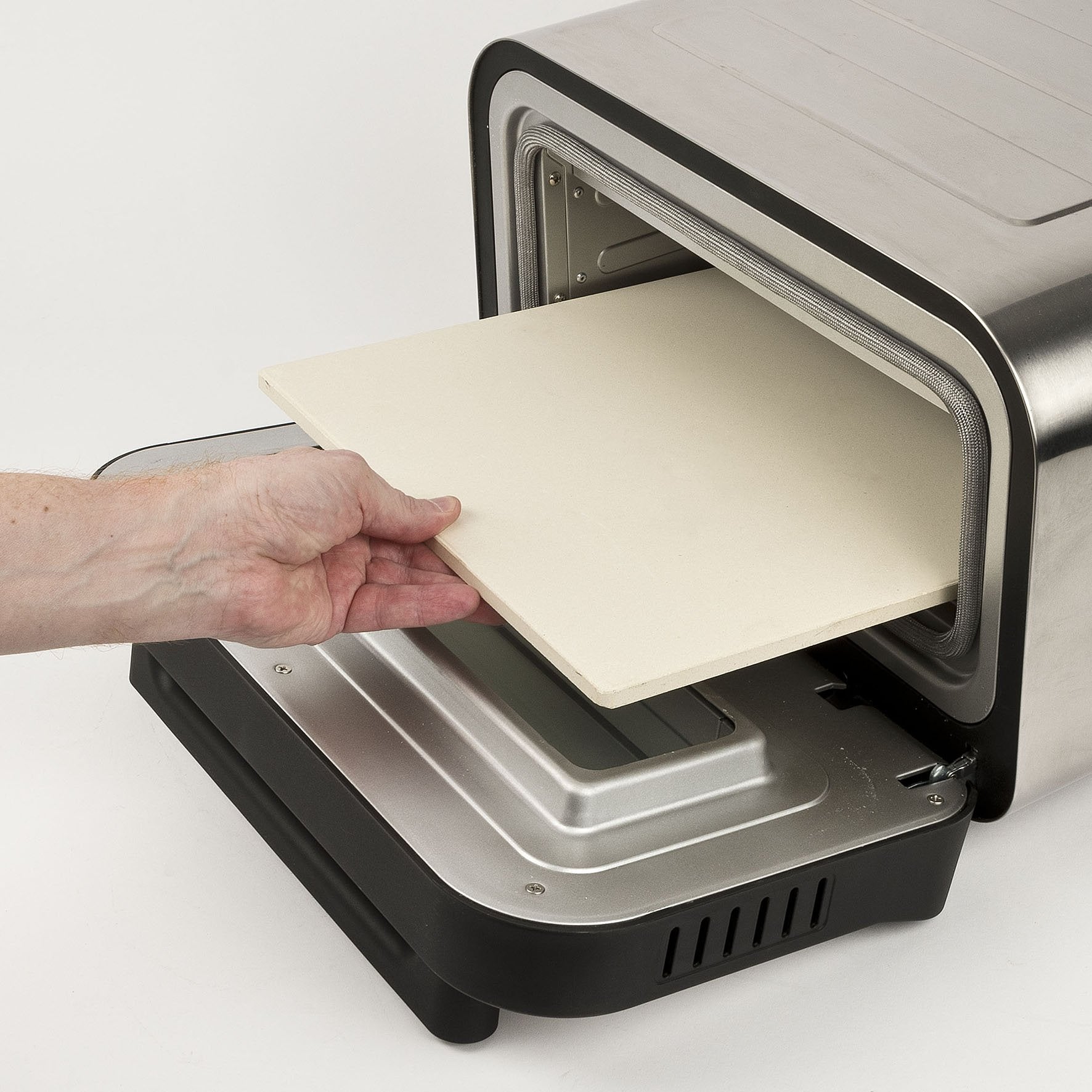 EAN 8055176403041 - G3 Ferrari Pizza Pro 2 minuti fabricante de pizza y hornos 1 Pizza(s) 1850 W Negro, Plata imagen 11