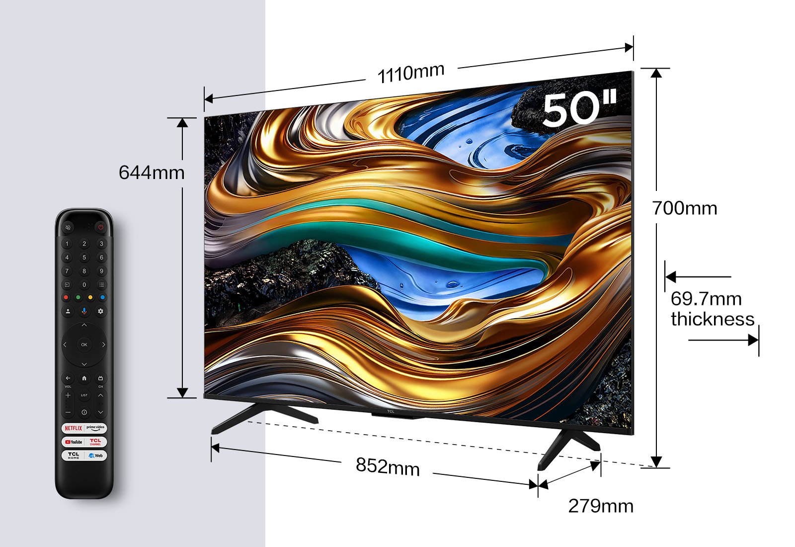 Televisor Tcl Dled 50p755 50' Ultra Hd 4k Smart Tv Wifi
