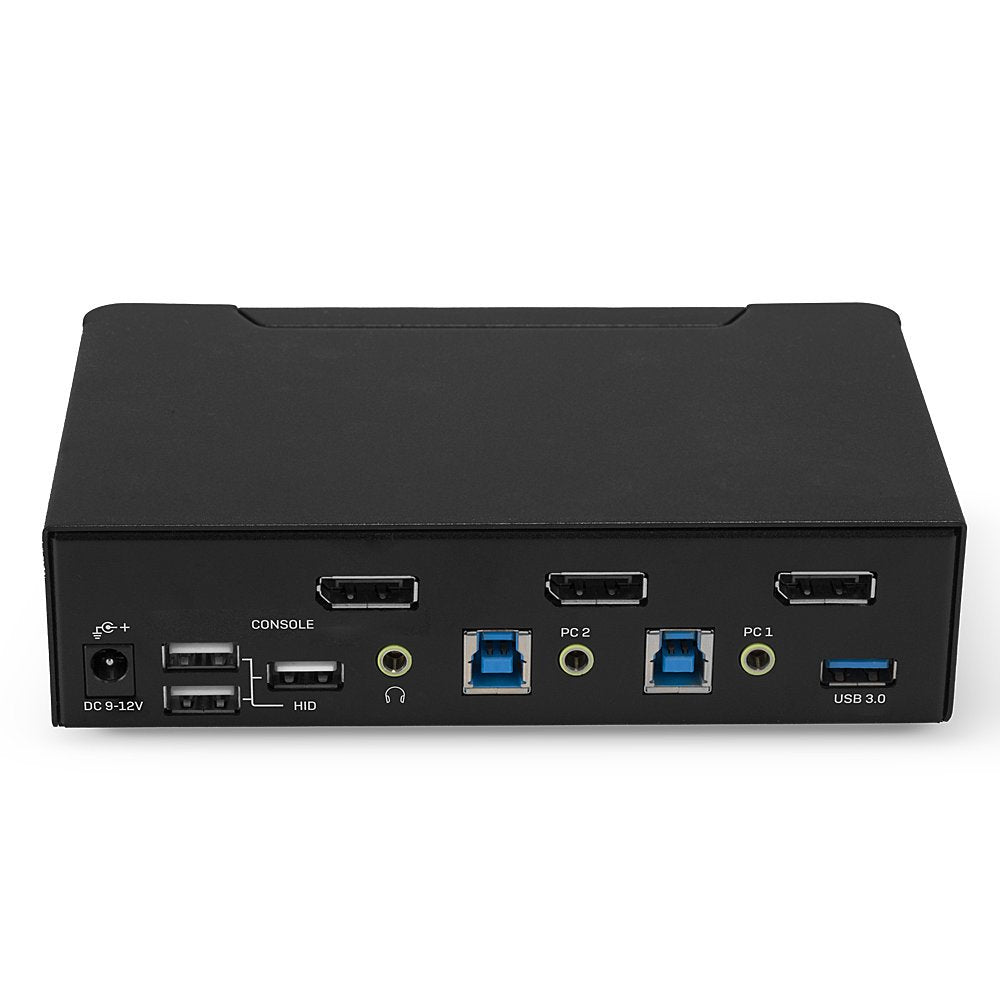 Lindy 2 Port Kvm Switch, Displayport 1.4, Usb 3.0 & Audio, 39312